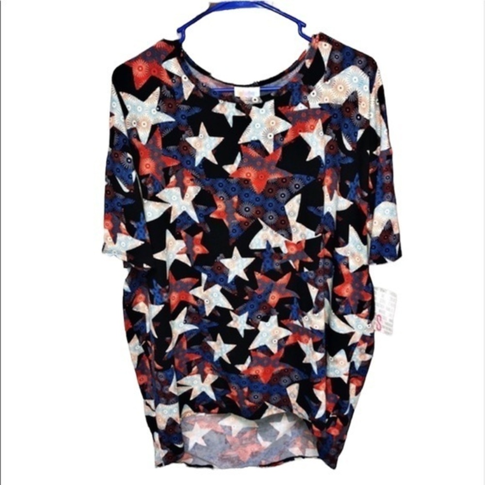Lularoe Irma tunic t shirt star print size Small